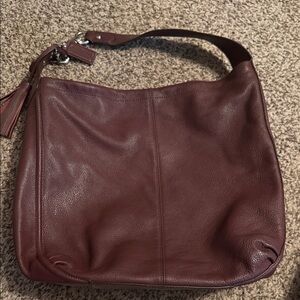 Coach Rich Brown Leather Shoulder Bag